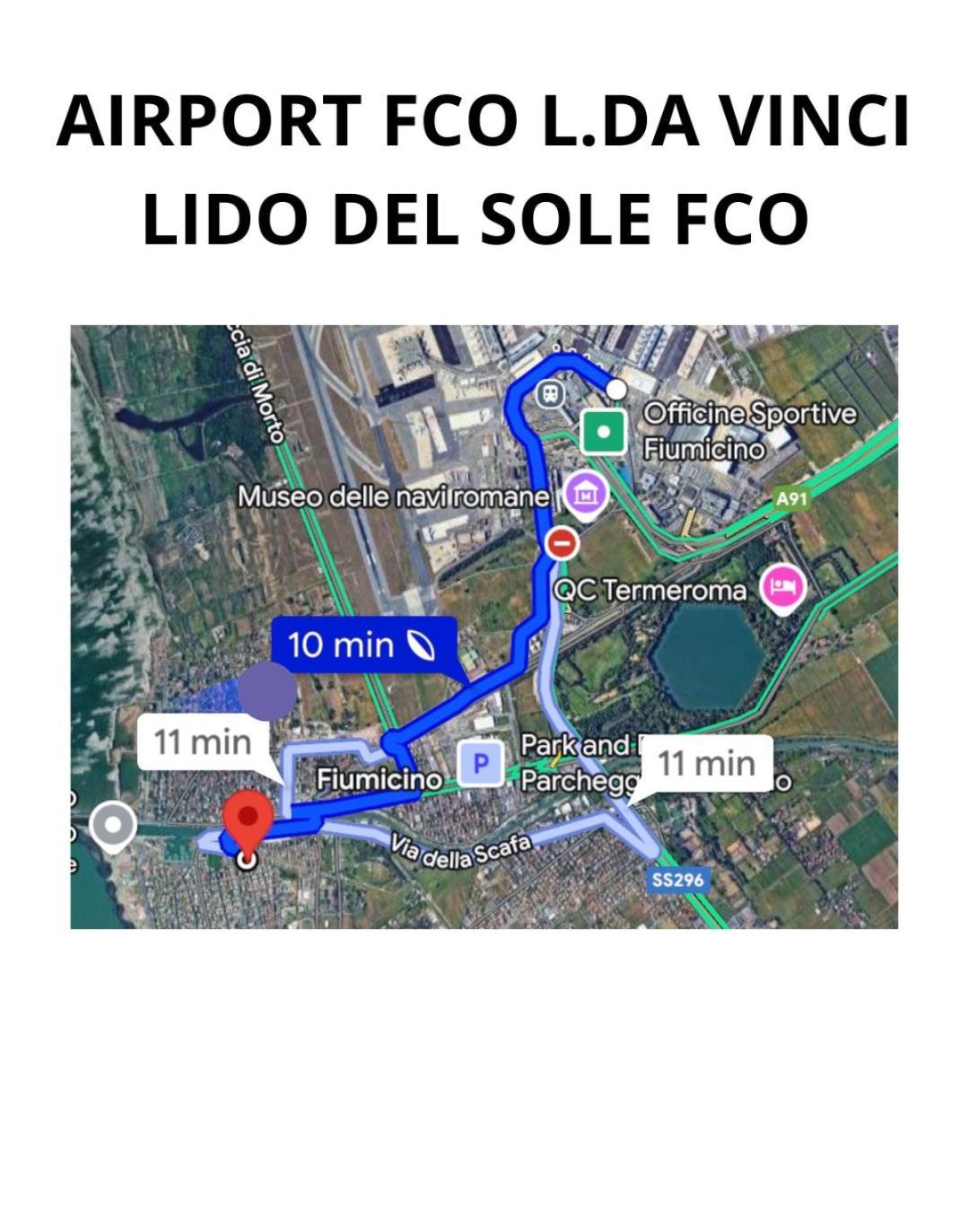 Apartmán Lido Del Sole Fco Fiumicino Exteriér fotografie